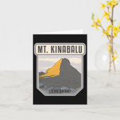 Kinabalu - Malaysia Karte (Gelbe Blume)