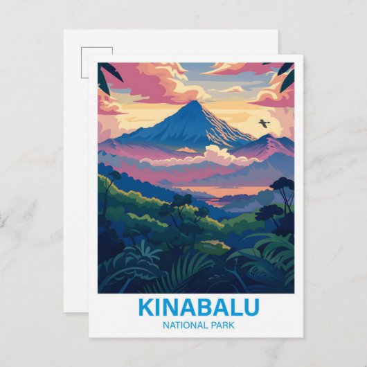 Kinabalu Nationalpark Sabah Malaysia Travel Postkarte (Vorne/Hinten)
