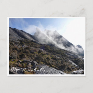 Kinabalu-Nebel Postkarte