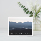 Kinabalu Park Silhouette Postkarte (Stehend Vorderseite)