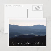 Kinabalu Park Silhouette Postkarte (Vorne/Hinten)