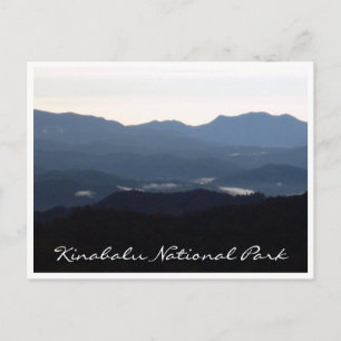 Kinabalu-Park-Silhouette Postkarte