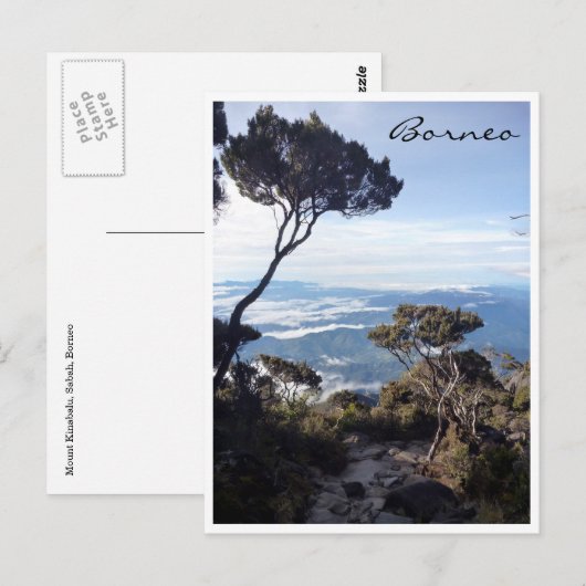 Kinabalu Postkarte (Vorne/Hinten)