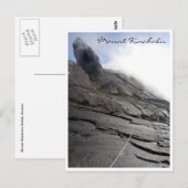 Kinabalu Seilwolken Postkarte (Vorne/Hinten)