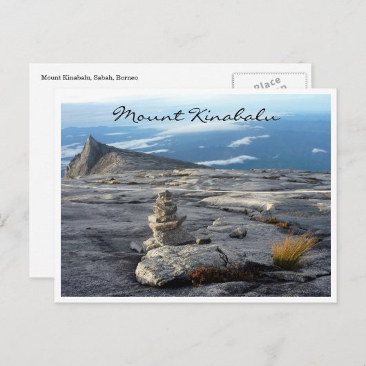 Kinabalu vista postkarte (Vorne/Hinten)