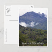 Kinabalu-Wolken Postkarte (Vorne/Hinten)