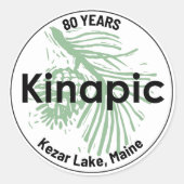Kinapic 80. Aufkleberbogen Runder Aufkleber (Vorderseite)
