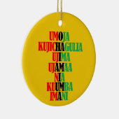 Kinara Candle Colors Joyous Kwanzaa Keramik Ornament (Rechts)