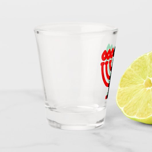 Kinara Candleholder RBG Striped Happy Kwanzaa Schnapsglas (Links)