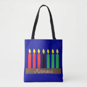 Kinara für Kwanzaa: Dunkelblau Tasche (Vorderseite)