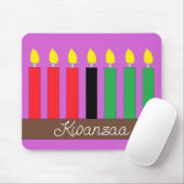 Kinara für Kwanzaa: Lavender Mousepad (Mit Mouse)