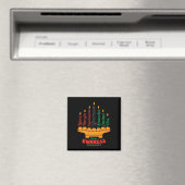 Kinara Seven Candles Principles of Kwanzaa Happy K Magnet (In Situ (Geschirrspüler))