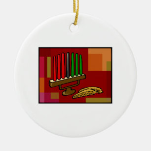 Kinara u. Mais Keramik Ornament