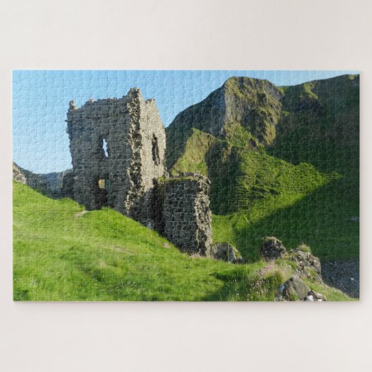Kinbane Castle Antrim Irland. Jigsaw Puzzle (Horizontal)