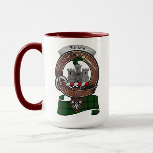Kincaid Clan Abzeichen Combo 15oz Tasse (Links)