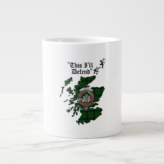 Kincaid Clan Abzeichen Jumbo Tasse (Vorderseite)