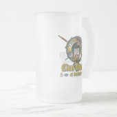 Kincaid Clan Abzeichen Mattglas Bierglas (VorderseiteRechts)