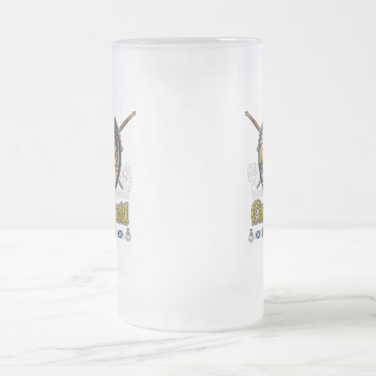 Kincaid Clan Abzeichen Mattglas Bierglas (Mittel)