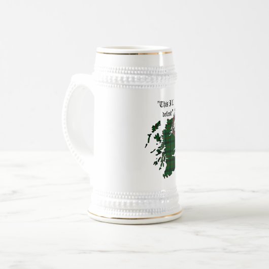 Kincaid Clan Abzeichen Stein Bierglas (Vorderseite Links)