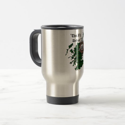 Kincaid Clan Abzeichen Travel Mug Reisebecher (Vorderseite Links)
