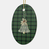 Kincaid Clan Tartan und Motto Keramik Ornament (Links)