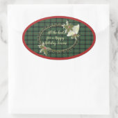 Kincaid Original Scottish Tartan Ovaler Aufkleber (Tasche)