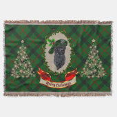 Kincaid Scottie Dog Christmas Throw Blanket Decke (Vorderseite)
