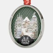 Kincaid Scottish Clan Tartan Christmas Ornament Aus Metall (Links)