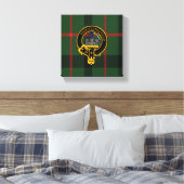 Kincaid Scottish Wappen und Tartan Canvas print Leinwanddruck (Insitu (Schlafzimmer))