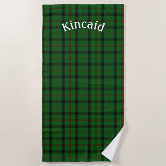 Kincaid Tartan Kariert Beach Handtuch (Vorderseite)