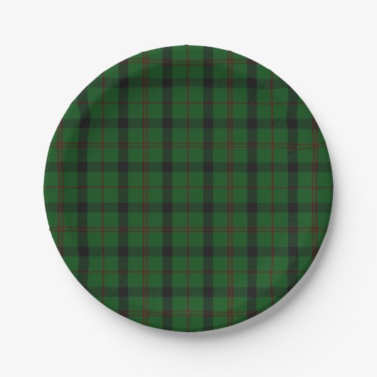 Kincaid Tartan Karierte Papierplatte Pappteller (Vorderseite)