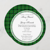 Kincaide Scottish Wedding Round Einladung (Vorne/Hinten)