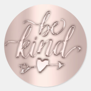 Kind-16. Bridal-Rose-Minimal Runder Aufkleber