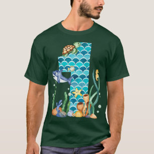 Kind 1. Geburtstagsmeer Fisch Tiere Aquarium 1 T-Shirt