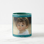 Kind 1. Weihnachtssternschneeflitter Custom Foto B Tasse (Zentrum)