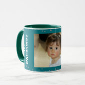 Kind 1. Weihnachtssternschneeflitter Custom Foto B Tasse (Vorderseite Links)