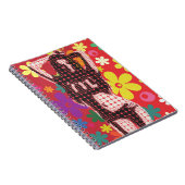 Kind-60er-Blume Notizblock (Rechte Seite)