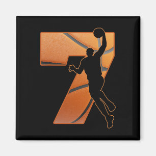 Kind 7 Jahre alt 7. Sketch Geburtstag Partytheme B Magnet