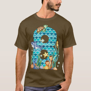 Kind 8. Geburtstagsmeer Fische Aquarium 8 T-Shirt
