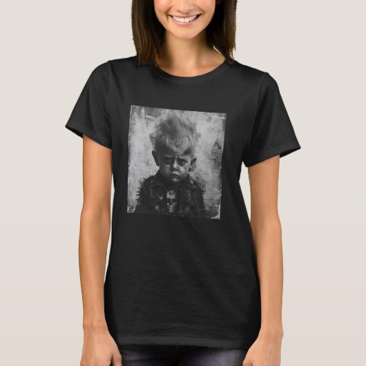 Kind als Punker, rebellisches Kind T-Shirt (Vorderseite)