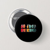 Kind American Sign Language Asyl Disability Awaren Button (Vorne & Hinten)