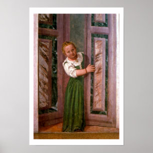 Kind an der Tür, vom Sala ein Crociera, an c.156 Poster