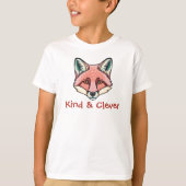 Kind and clever fox customizable Kids T-Shirt (Vorderseite)