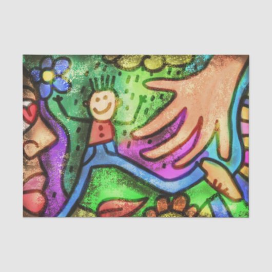 Kind Art Kid Seidenpapier (Vorderseite)