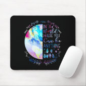 Kind Asl Alphabet American Sign Language Deaf Awar Mousepad (Mit Mouse)