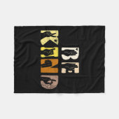 Kind Asl Hand Sign Interpreter Zeichensprache Fleecedecke (Vorderseite (Horizontal))