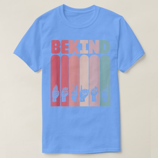 Kind Asl Sign Language Deaf Interpreter 2 T-Shirt (Design vorne)