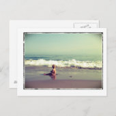 Kind auf der Postkarte (Vorne/Hinten)