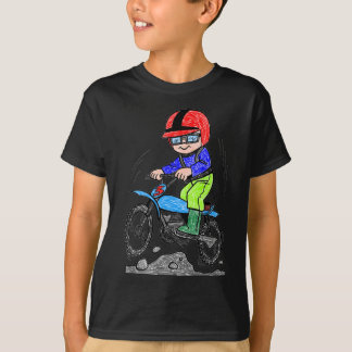 Kind auf Fahrrad T-Shirt