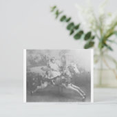 Kind auf Karussell Postkarte (Stehend Vorderseite)